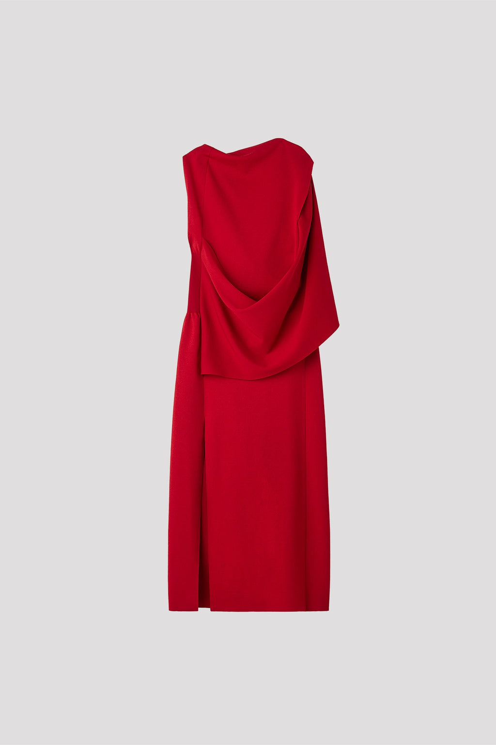 AC MILAN DRAPED SLEEVELESS DRESS