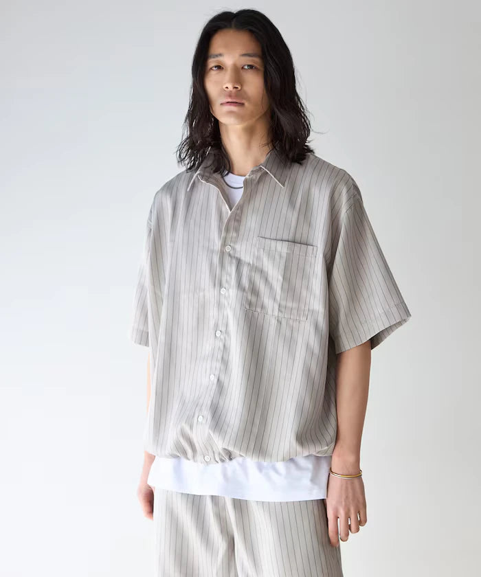 Spindle Stripe Short Sleeve Shirt / Compatible with Setup