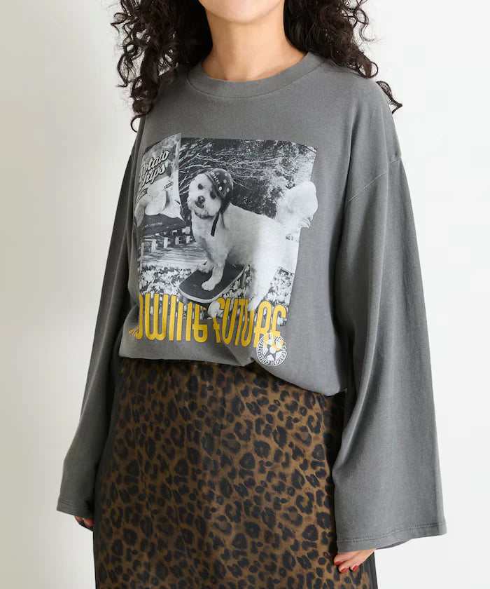 Dog Photo Print Long Sleeve T