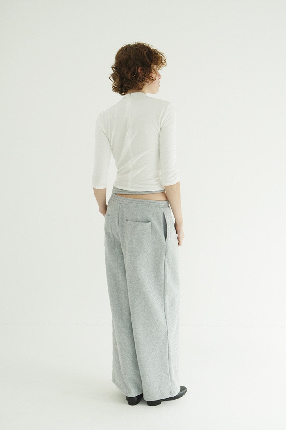 MOCK NECK MID SLEEVE TOPS