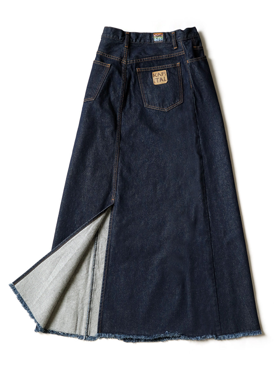 13oz Denim High-Waisted Maxi Skirt