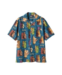 TIKI BOP Open Collar Shirt
