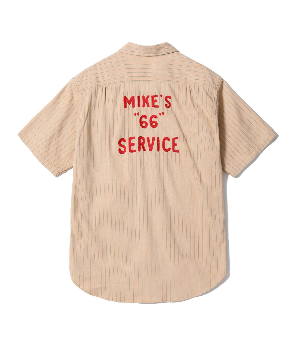 COKE STRIPE WORK SHIRT with CHAIN EMBROIDERED