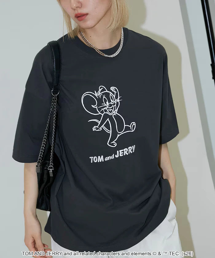 <Functional Material> TOM AND JERRY Graphic T-Shirt Limited Edition