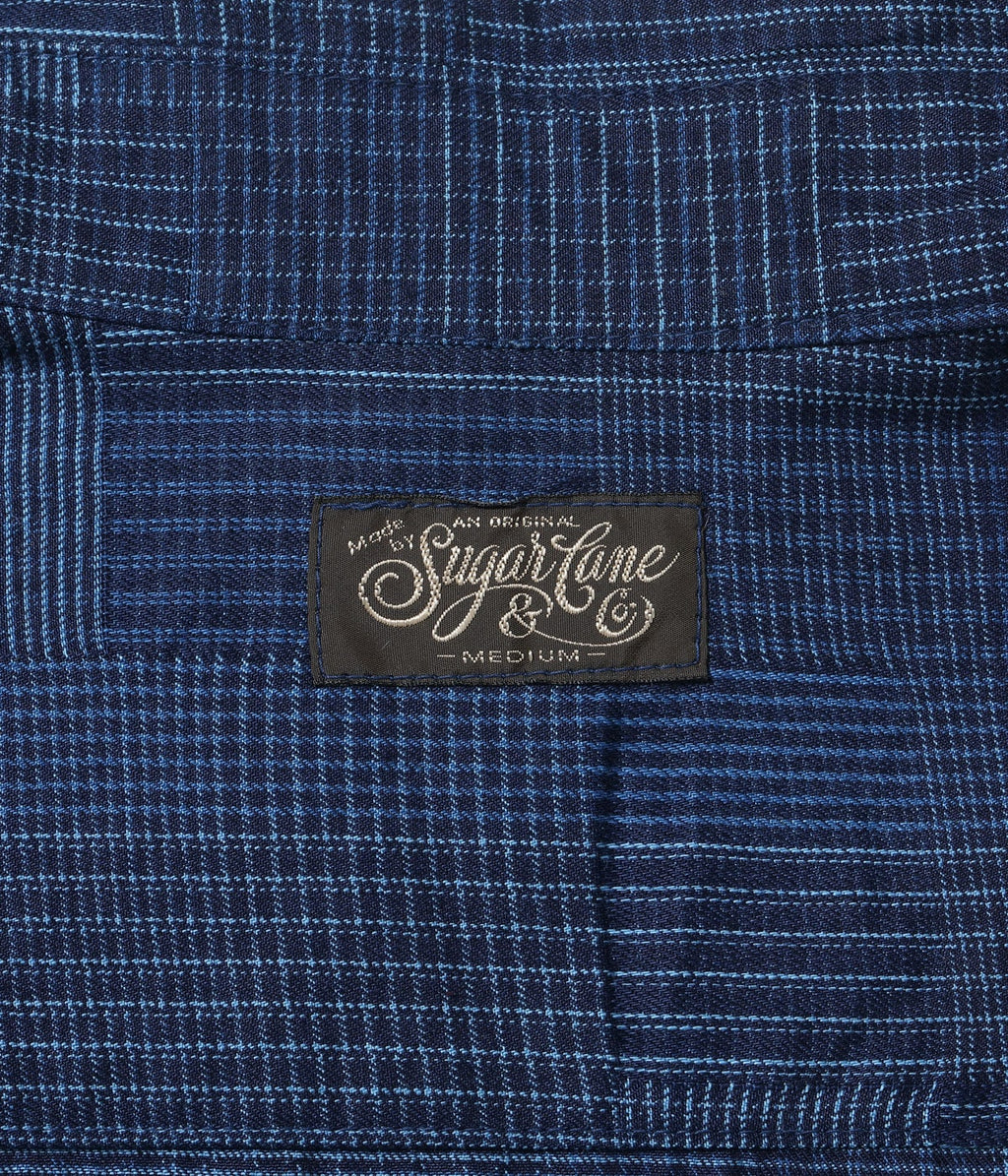 INDIGO PATCHWORK WORK SHIRT