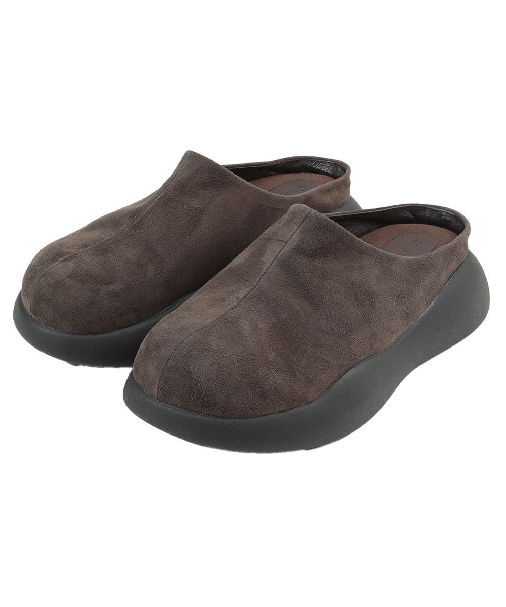 SUEDE PUFF SLIPONS
