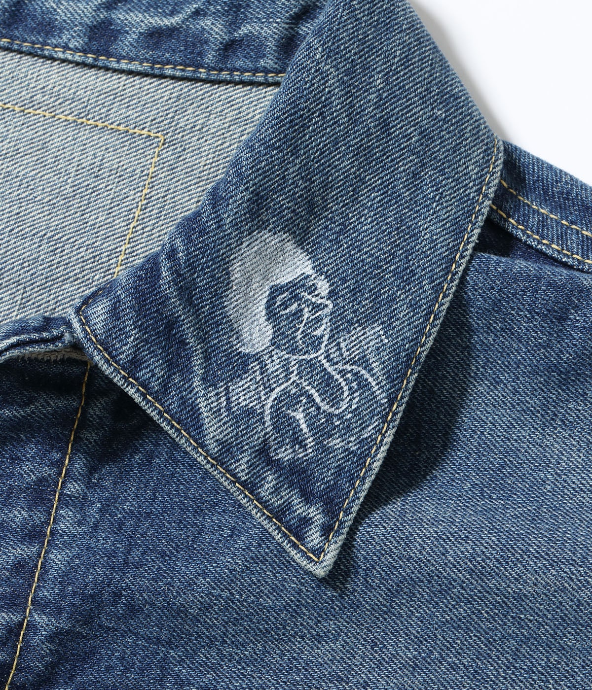 14.25oz. DENIM JACKET 1953 AGED MODEL CARTOON PAINT