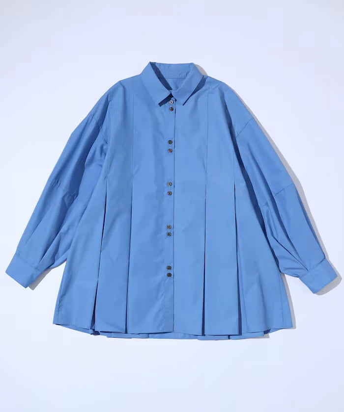 Box Stacked Balloon Sleeve Long Sleeve Shirt