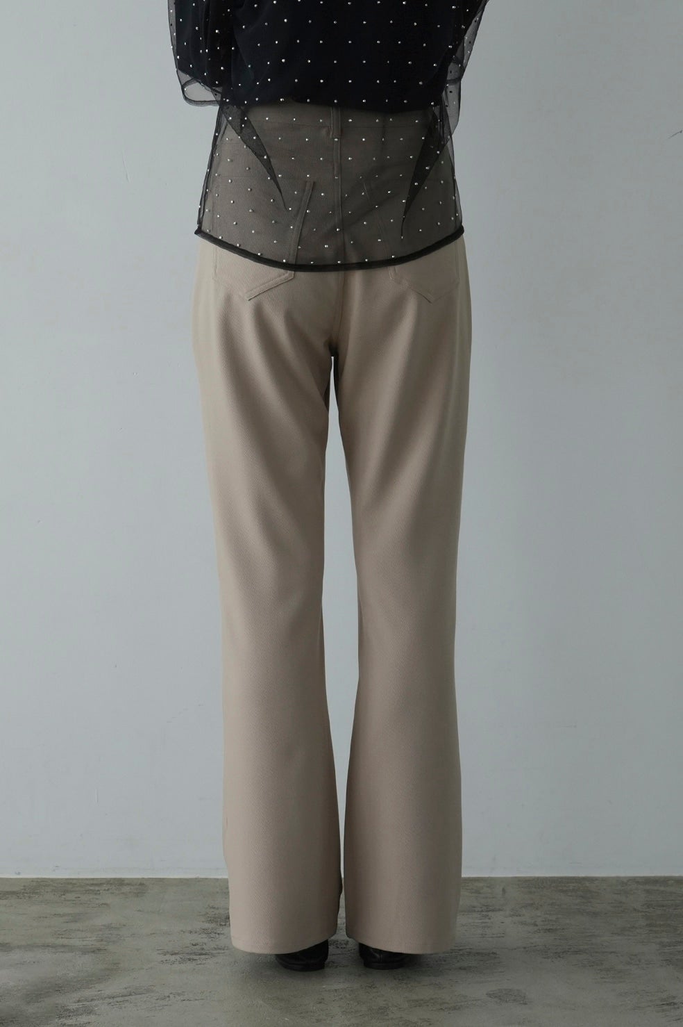SIDE HOLE BELL BOTTOM PANTS