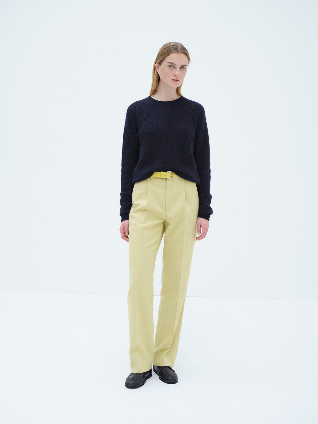 TENSE WOOL DOUBLE CLOTH SLACKS