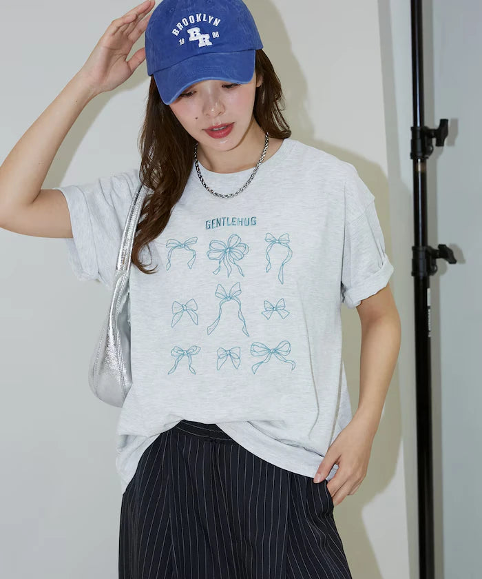 Ribbon Embroidery T-Shirt Limited Edition