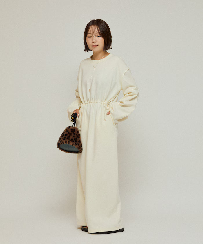 Cocoon Sleeve Damboru Sweat One-Piece / Spindle