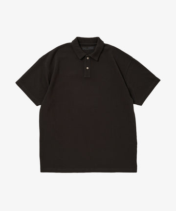 twisted pique polo black