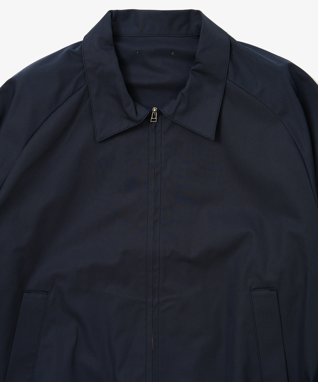 zip up blouson gabardine navy