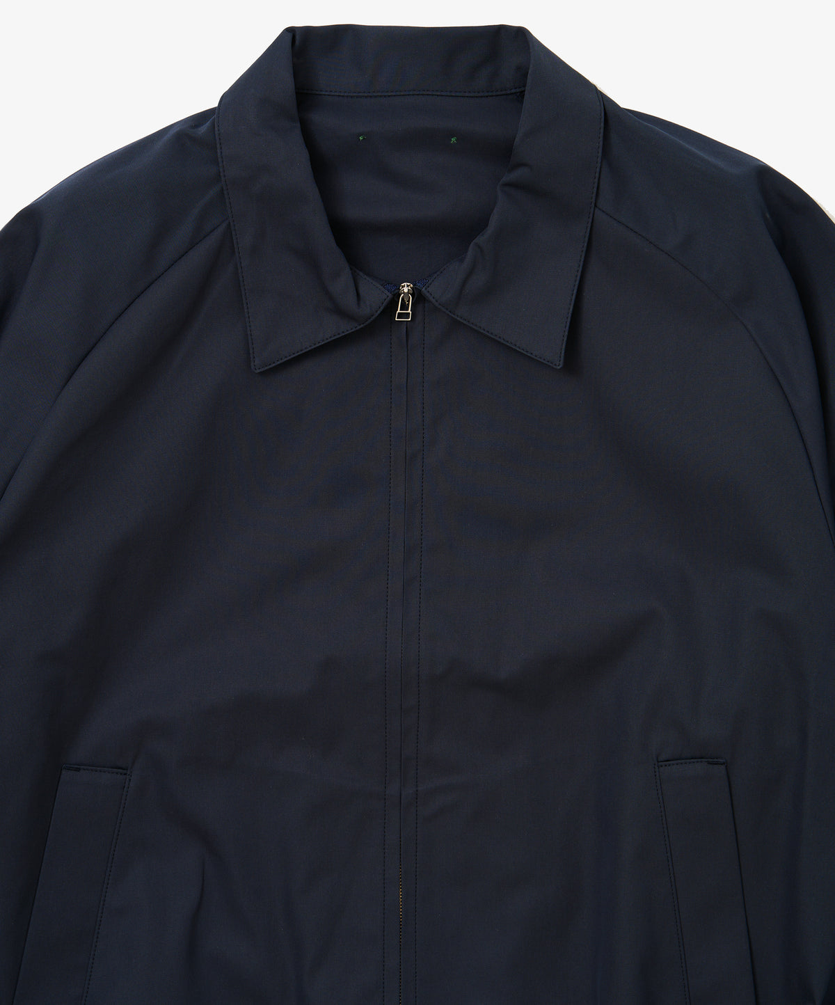 zip up blouson gabardine navy