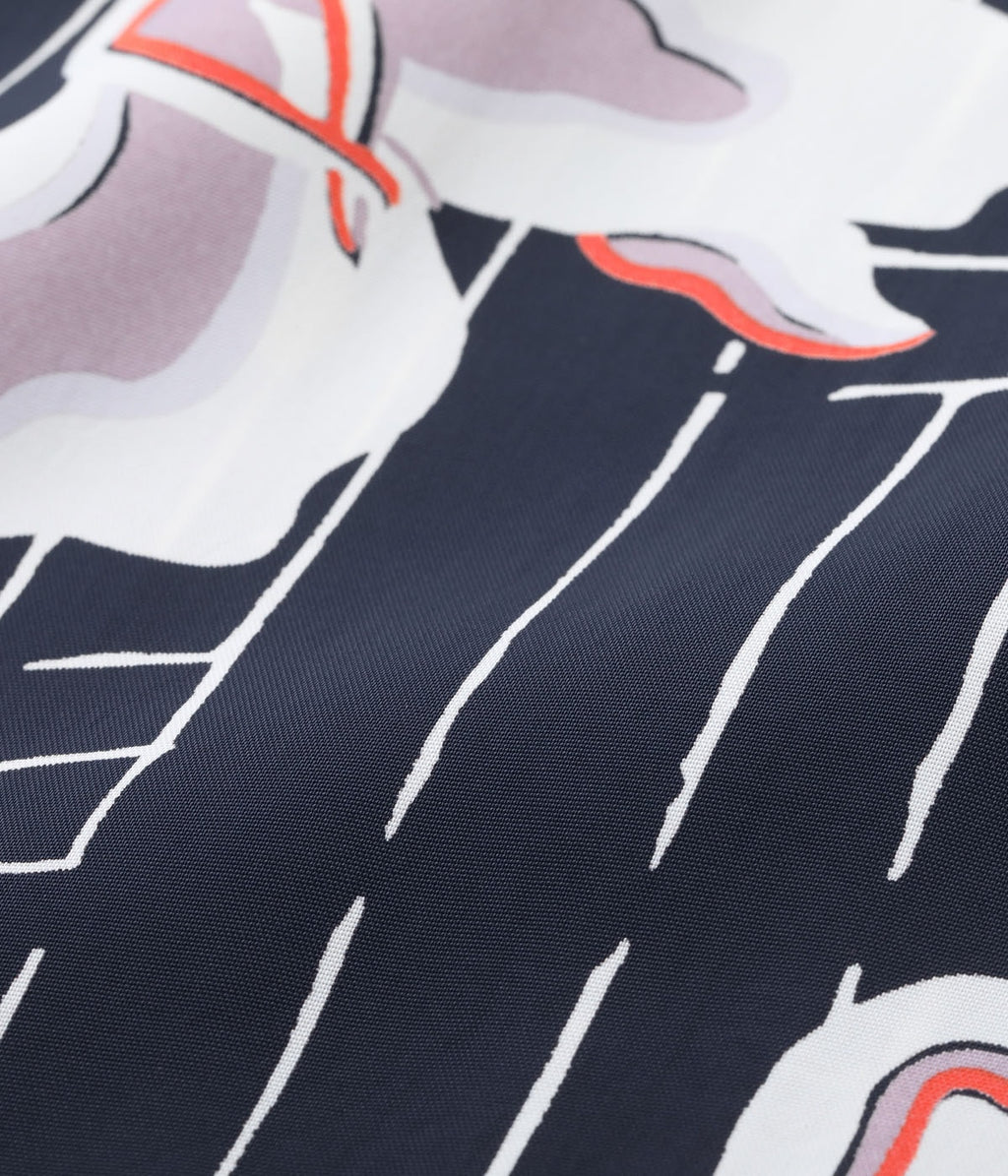 Rayon Hawaiian Shirt White Ginger