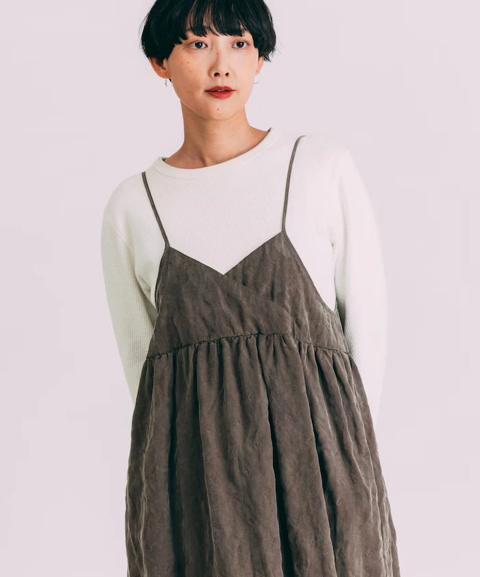 Fade-Processed Fringe Mini Dress