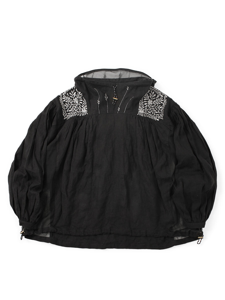 Linen Latvia Embroidery Bag Anorak