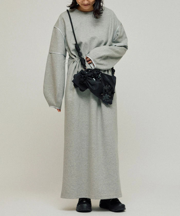 Cocoon Sleeve Damboru Sweat One-Piece / Spindle