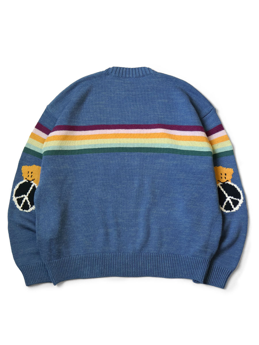 5G Cotton Knit MOONBOW & PECKISH RAINBOWY Crew...