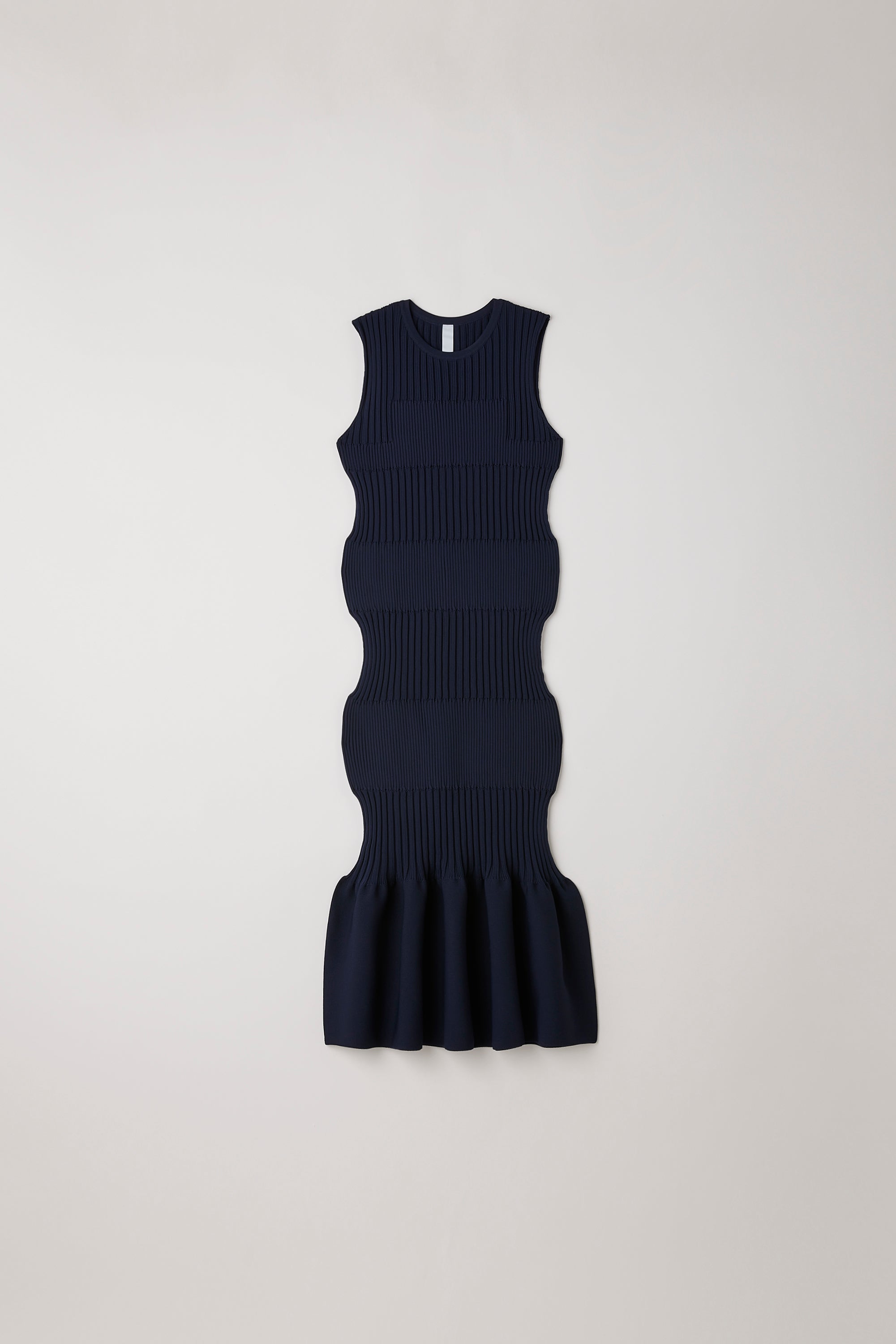 FLUTED SLEEVELESS MERMAID DRESS