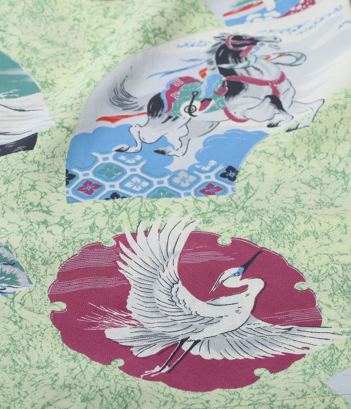 Rayon Hawaiian Shirt 'Japanese Quaint Design'