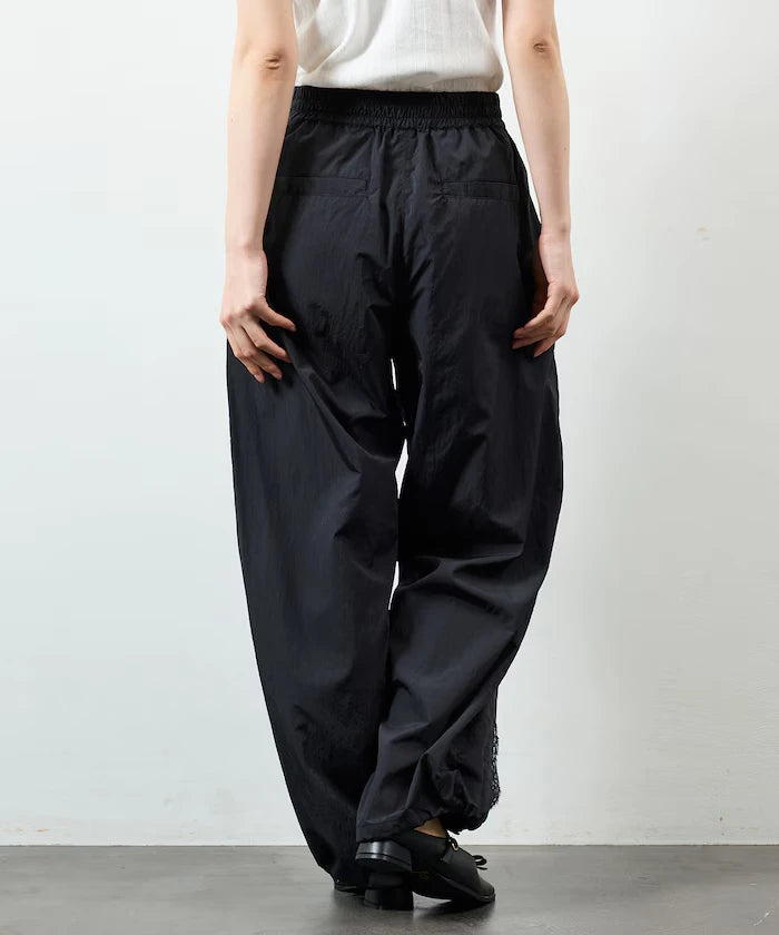 Nylon Lace Easy Wide Pants