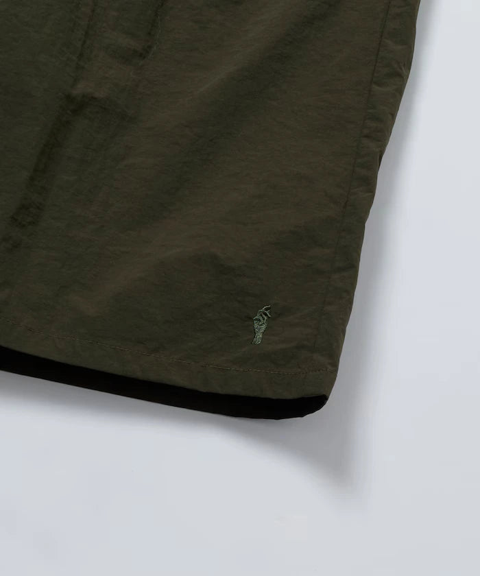 Nylon Sleek Water Length Baggy Shorts