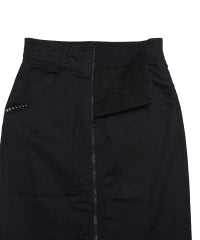 Front ZIP Tight Denim Skirt