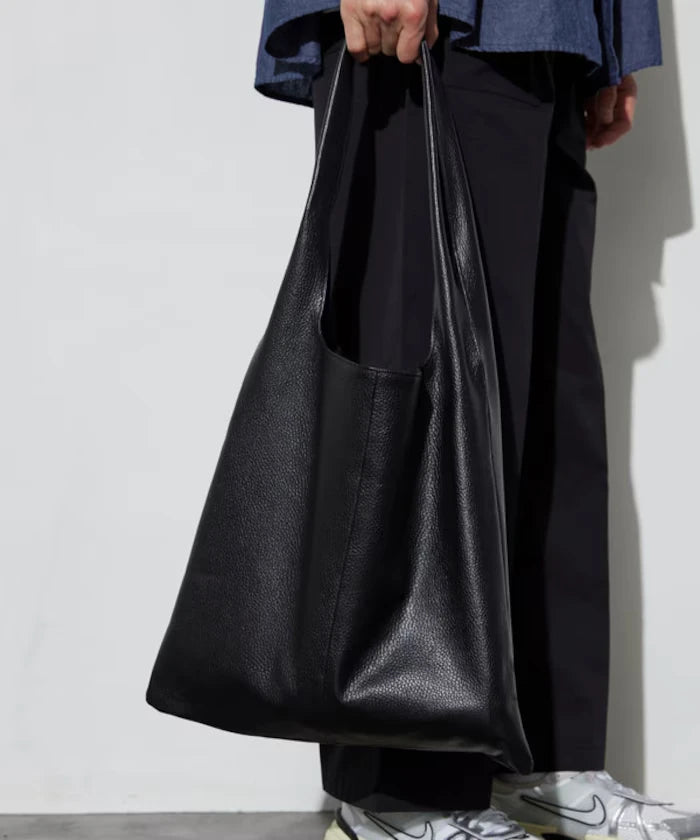 Leather Marche Bag / Leather Marche / Tote Bag / Cowhide / Water-repellent Leather