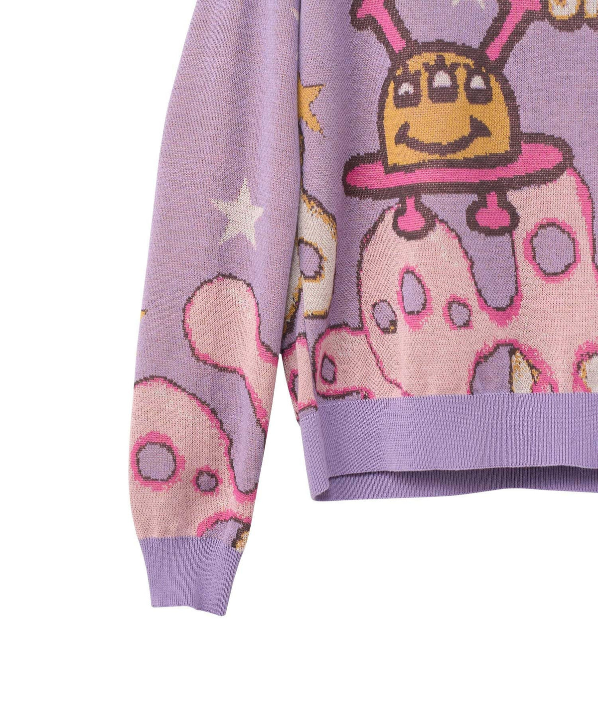 SPACE DISCO Jacquard Sweater