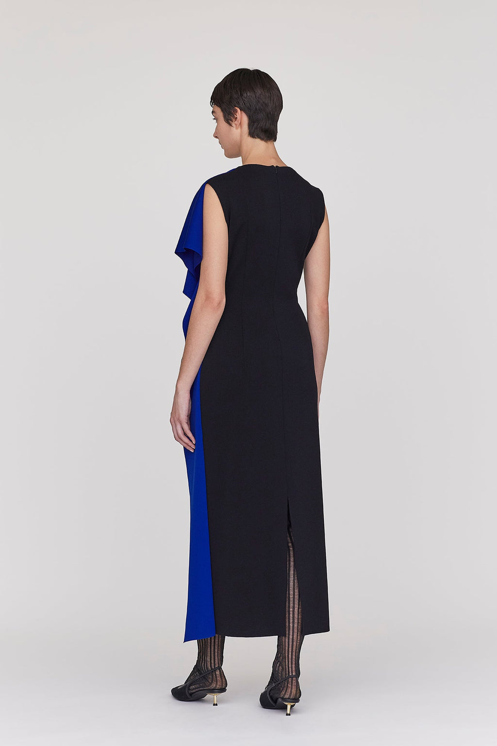 AC MILAN CREASE SLEEVELESS DRESS