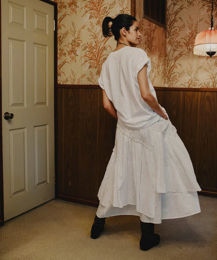 India Frill Maxi Gathered Skirt