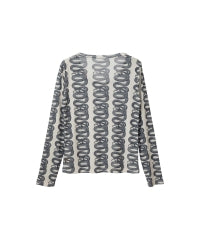 SNAKE LOOP Pattern T-Shirt