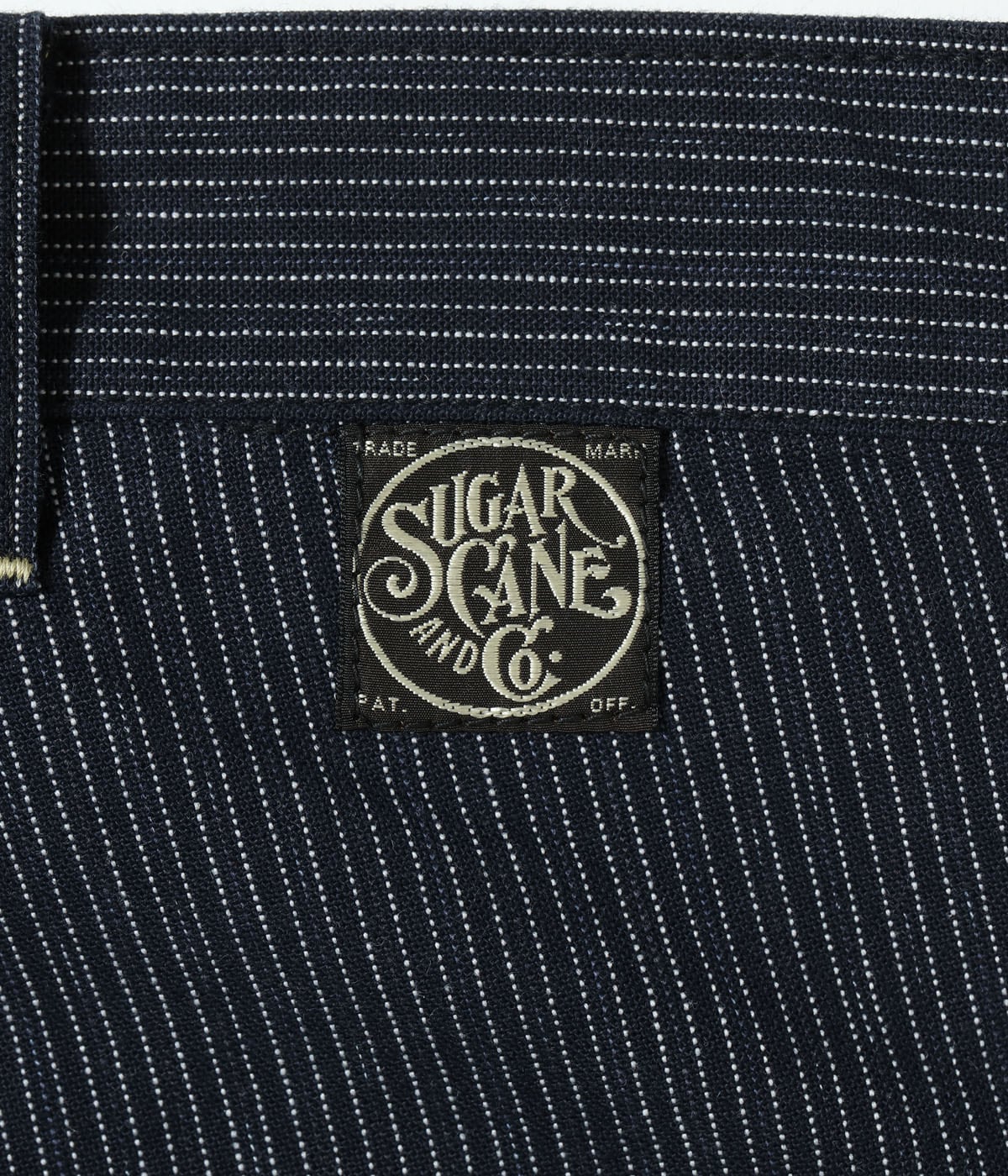 FICTION ROMANCE 8oz. INDIGO STRIPE WORK PANTS