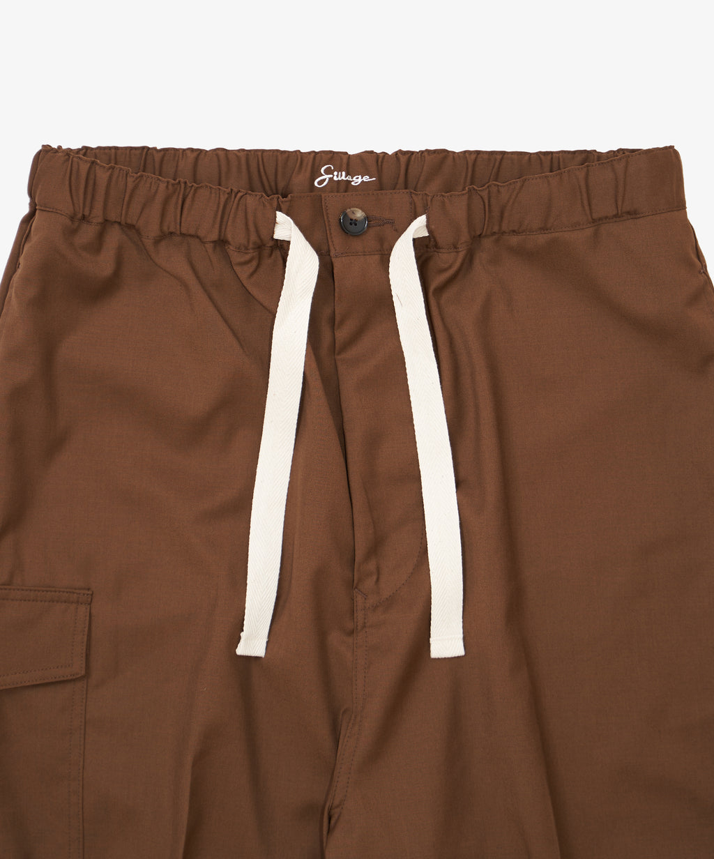 cargo pants brown twill