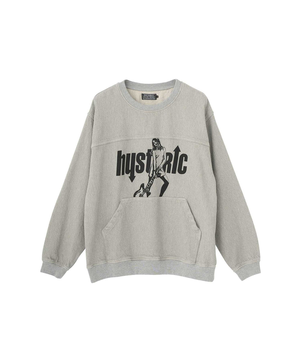 UP DOWN GIRL Denim Pullover