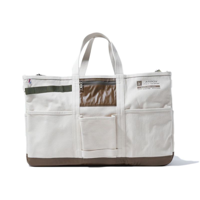 ALBERTON CANVAS TOTE sizeL/ KHAKI