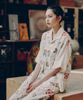 Patchwork Flower Embroidery Shirt