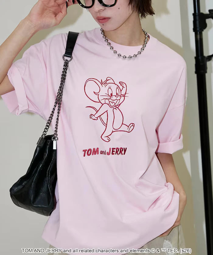 <Functional Material> TOM AND JERRY Graphic T-Shirt Limited Edition