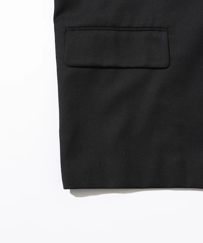 Sleeve-Contrast Tailored Jacket / Relaxed Fit