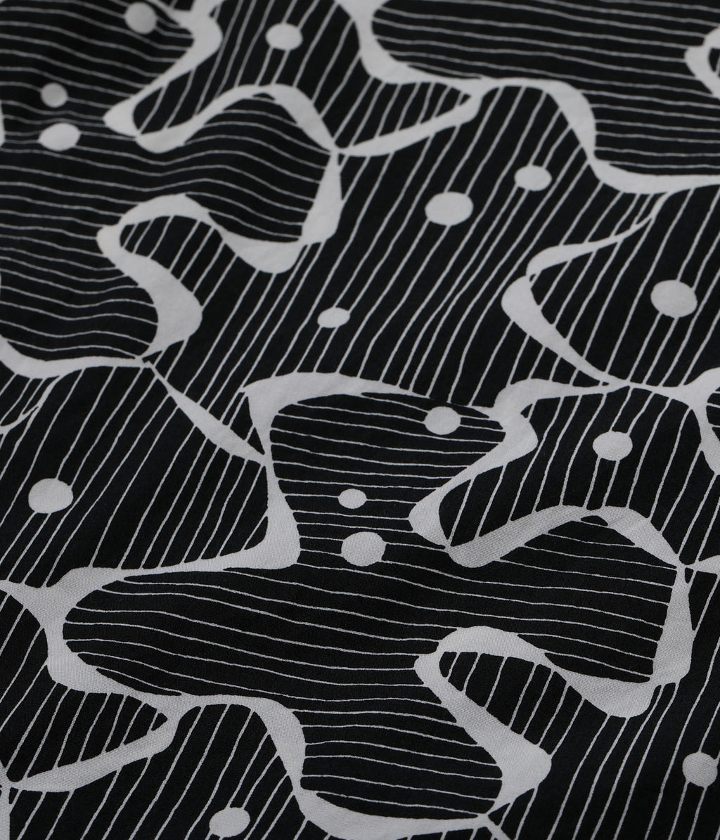 Typewriter Cotton Open Shirt "Water Surface"