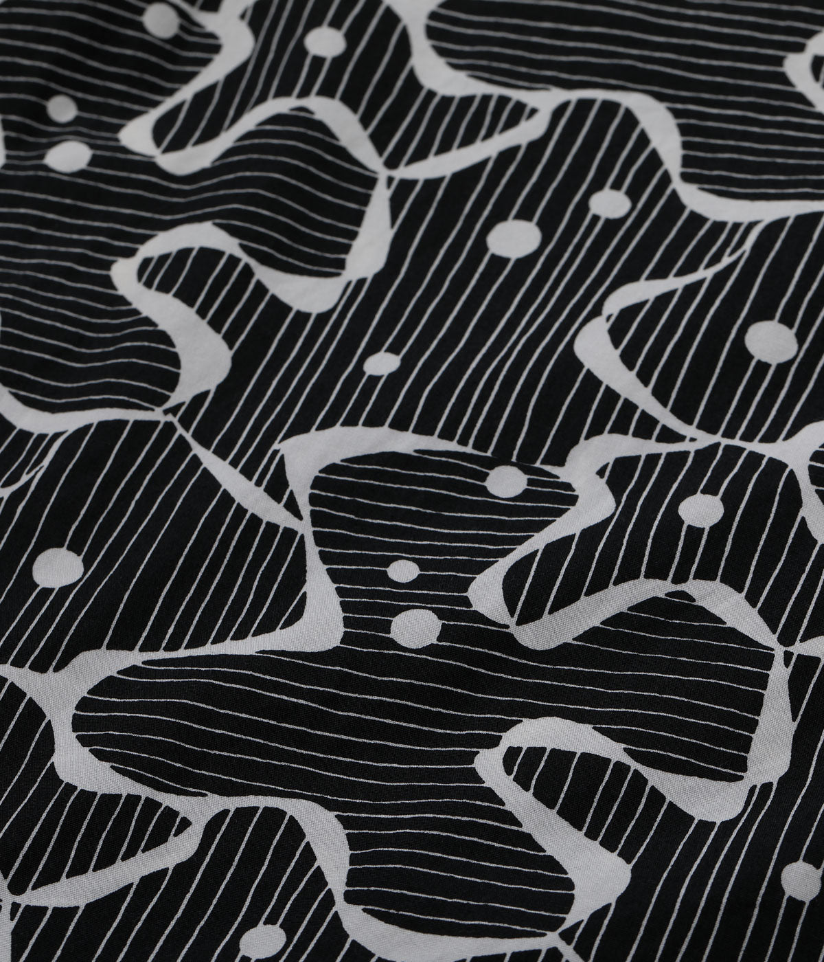 Typewriter Cotton Open Shirt "Water Surface"