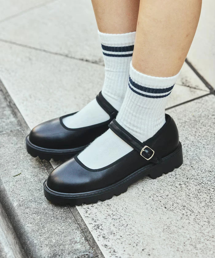 Sunny Rain Compatible Chunky Mary Jane Sneakers