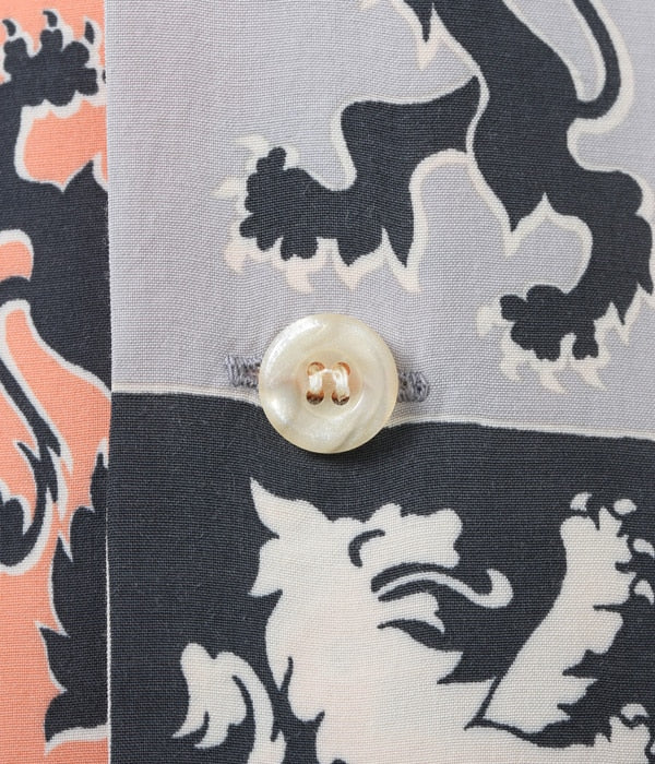 HIGH DENSITY RAYON OPEN SHIRT “LION RAMPANT”