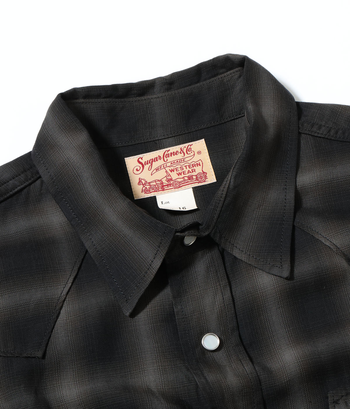 Ombre Check Western Shirt