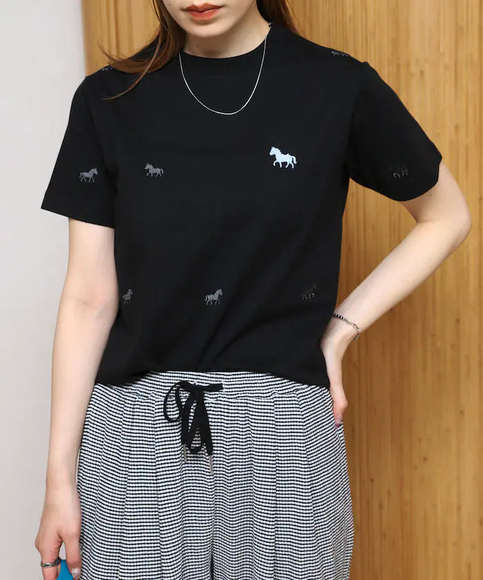Organic Cotton Allover Embroidery T-Shirt