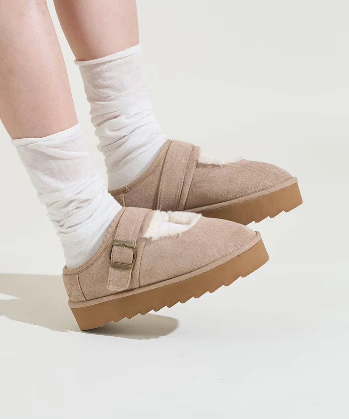 Thick Sole Eco Fur Mary Jane [Limited Edition]