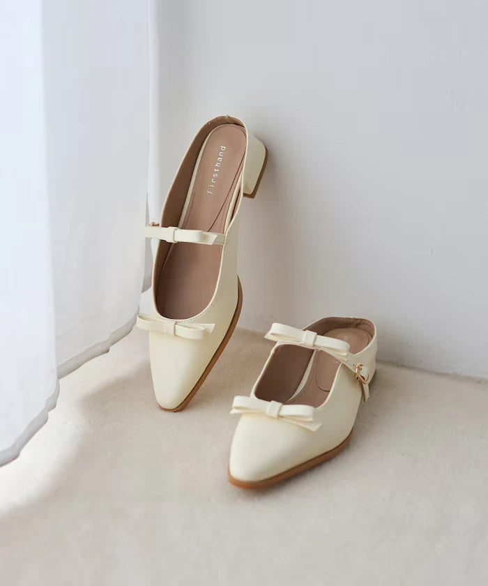 Double Ribbon Strap Mule