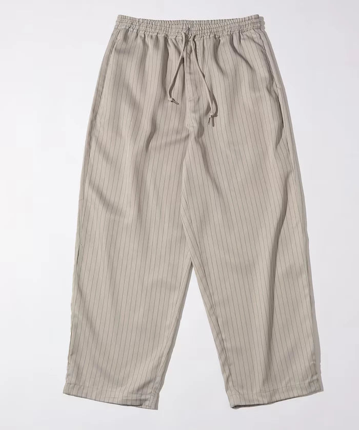 Spindle Stripe Easy Wide Pants / Compatible with Setup